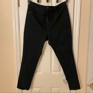 Express Skinny High Rise Black Jeans